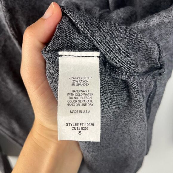 Freeloader Heather Blue Super Soft Hoodie S NWOT - Picture 3 of 5